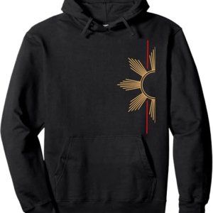 minimalist filipino sun pullover hoodie